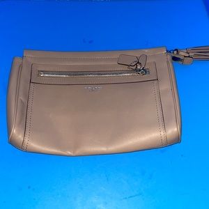 Coach Light Beige Leather Handbag
